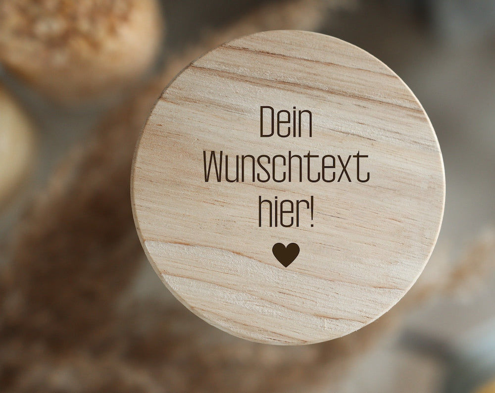 Vorratsglas - Dein Wunschtext
