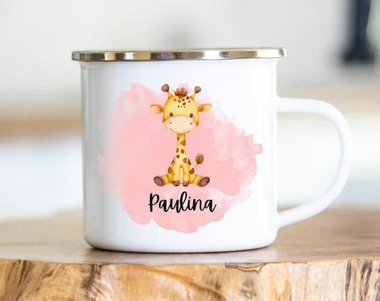 Emaillebecher für Kinder, personalisiertes Geschenk