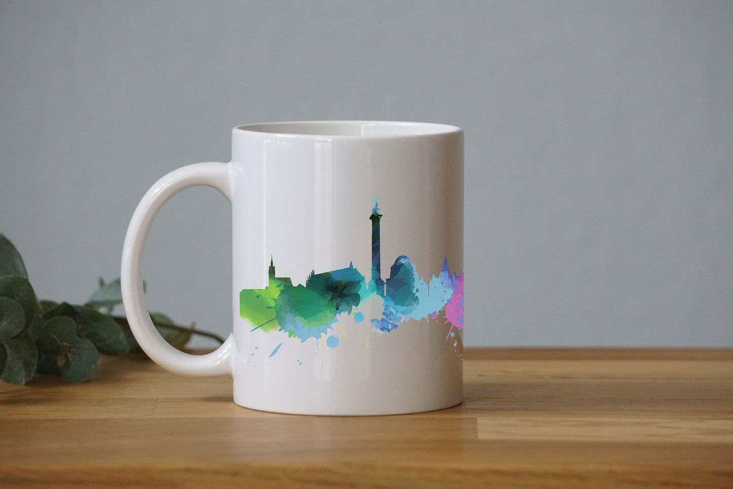 Aquarell Skyline Hannover - Tasse - Stadt - Hauptstadt - Städtetrip - Geschenk - Reise - Umzug - Souvenir - Deutschland - Niedersachsen