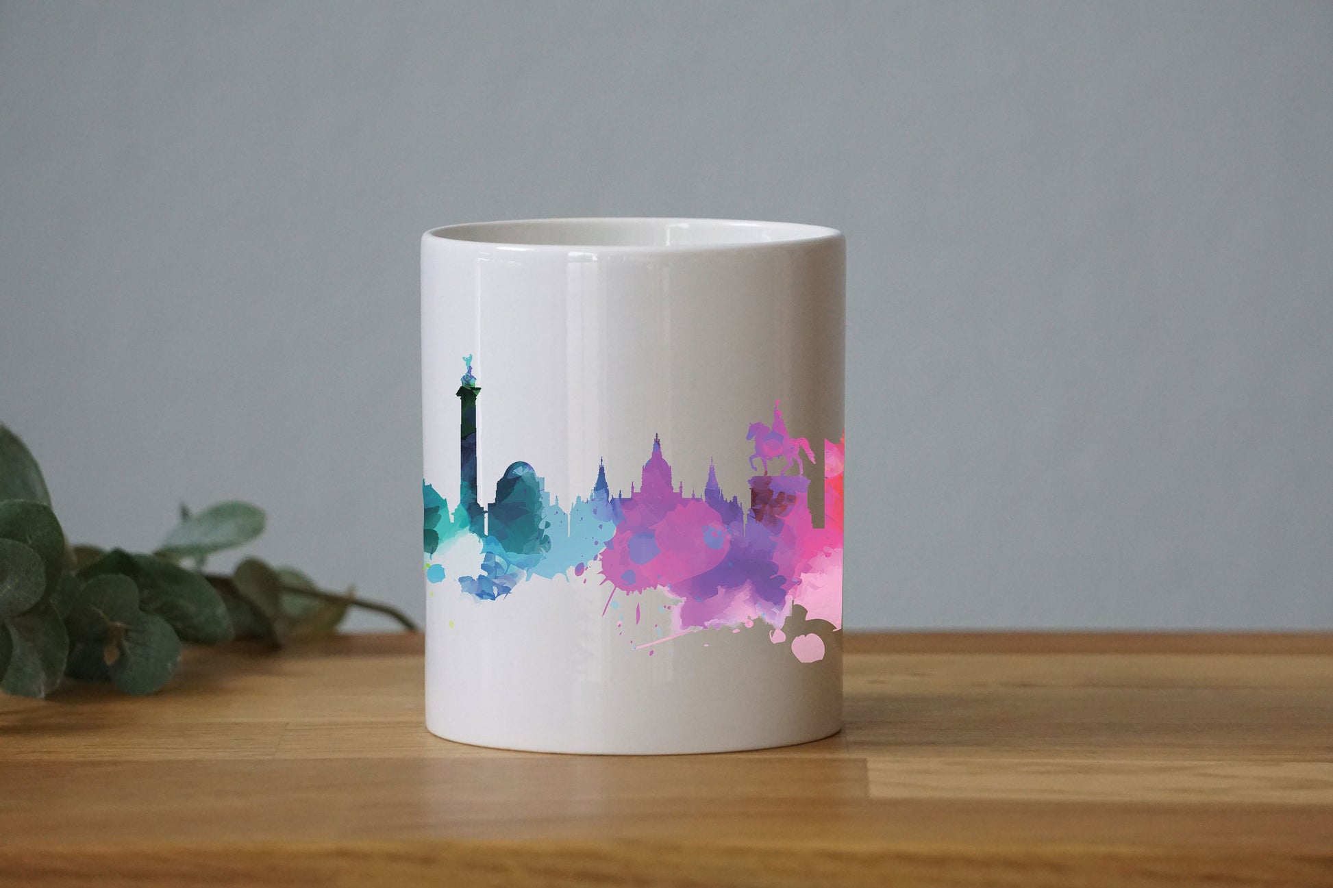 Aquarell Skyline Hannover - Tasse - Stadt - Hauptstadt - Städtetrip - Geschenk - Reise - Umzug - Souvenir - Deutschland - Niedersachsen