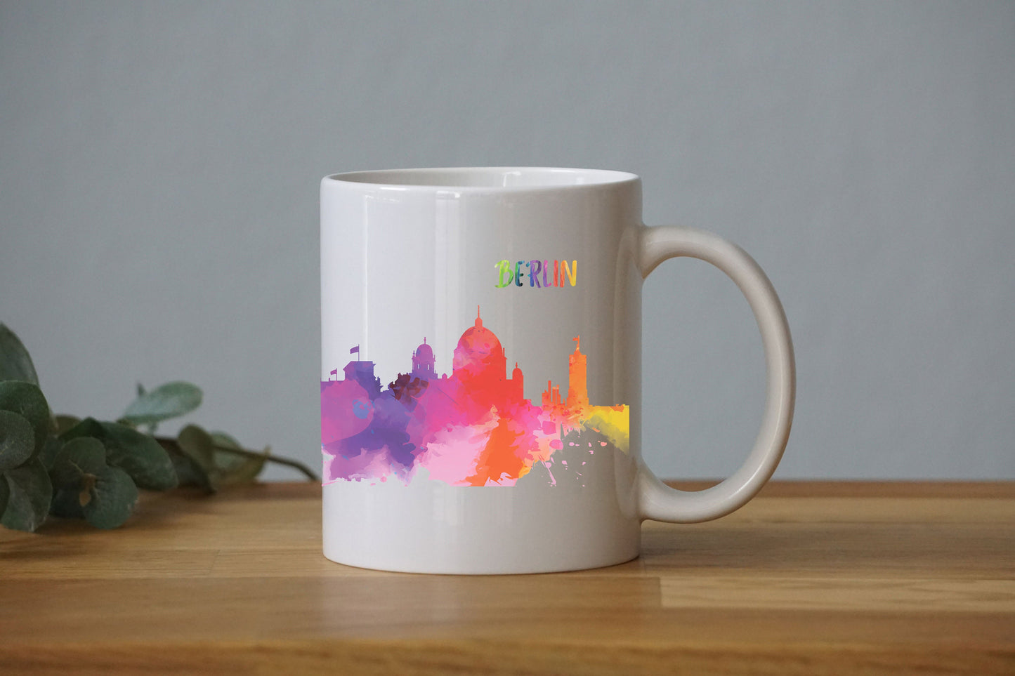 Aquarell Skyline Berlin - Tasse - Stadt - Hauptstadt - Städtetrip - Geschenk - Reise - Umzug - Souvenir - Deutschland