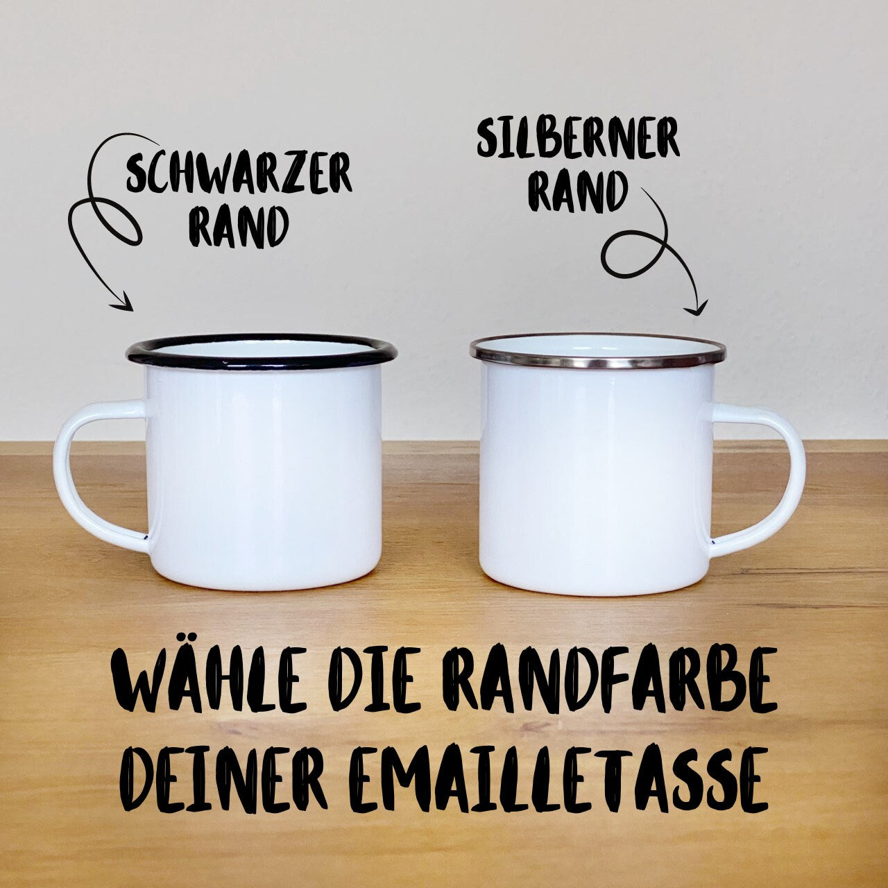 Personalisierter Edelstahlbecher mit Wunschtext - Edelstahltasse - Karabinerhaken - Outdoor - Reisen - Camping - Wandern - 220ml - 330 ml