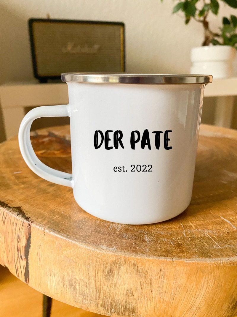 Der Pate - Patenonkel - Tasse - verschiedene Jahreszahlen - Taufe - Geschenk - Paten - Bruder - Freund - Taufpate - personalisiert