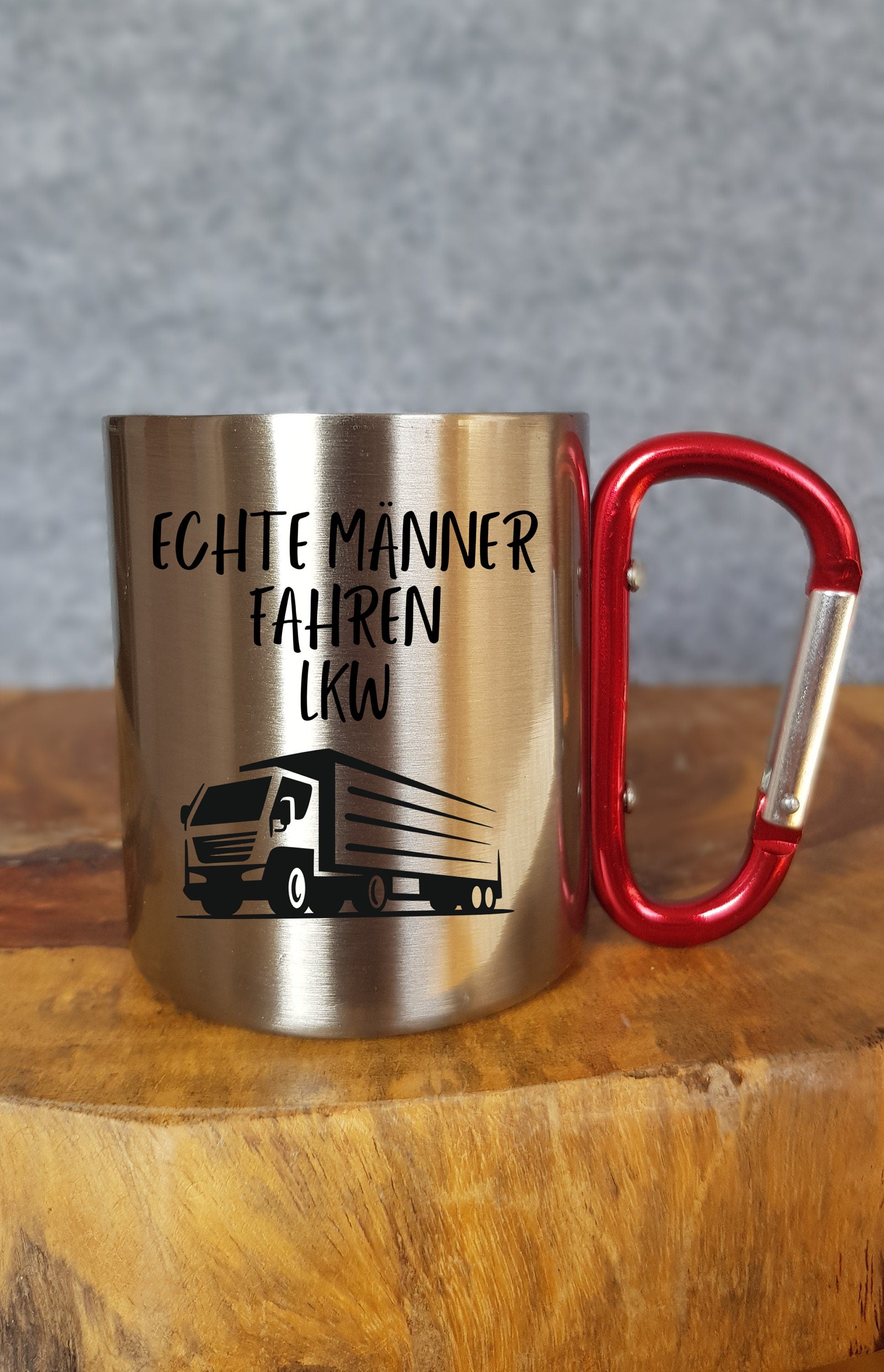 LKW - Geschenk - Reisen - Keramik - Emaille - Edelstahl - LKW fahren - Outdoor - Tour - Papa - Opa - Freund