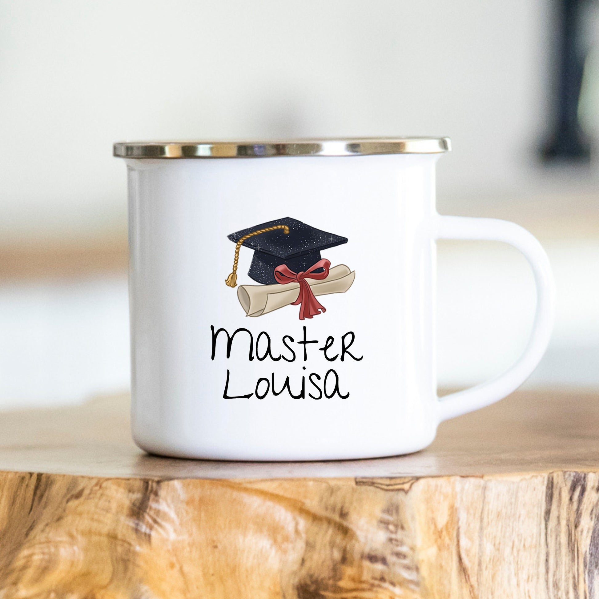 Master Bachelor Doktor Geschenk Tasse personalisiert Prüfung bestanden Geschenk Abschluss