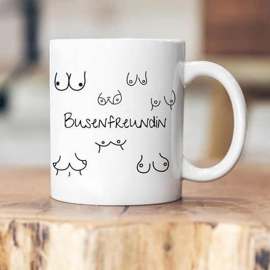 Freundin Geschenk beste Freundin Schwester Tasse Freundschaft Busenfreundin