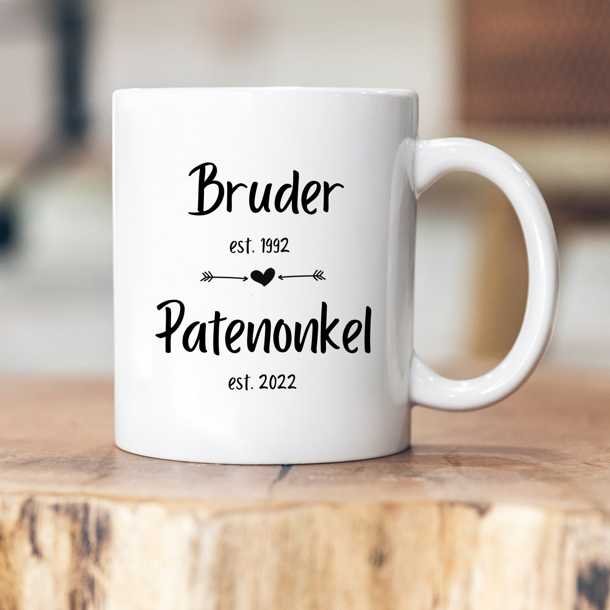 Personalisierbare Tasse - Geburt - Baby - Pate - Patenonkel - Patentante - Opa - Oma