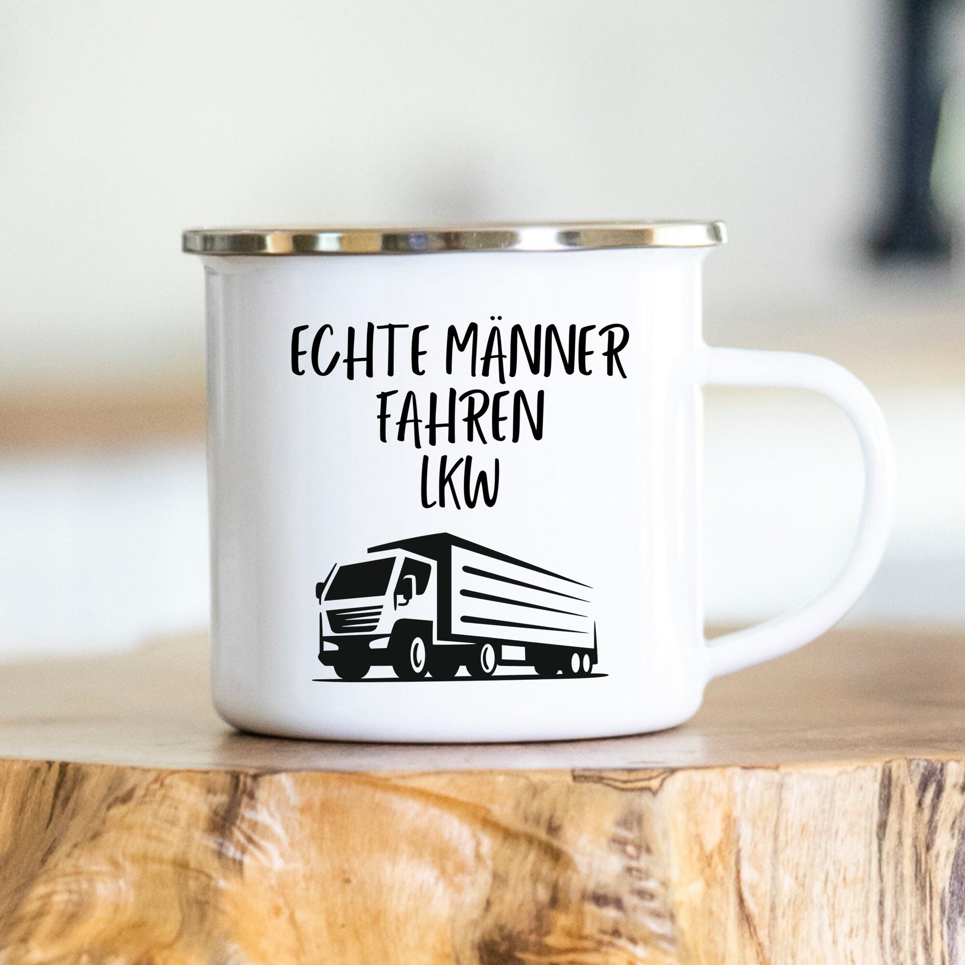 LKW - Geschenk - Reisen - Keramik - Emaille - Edelstahl - LKW fahren - Outdoor - Tour - Papa - Opa - Freund