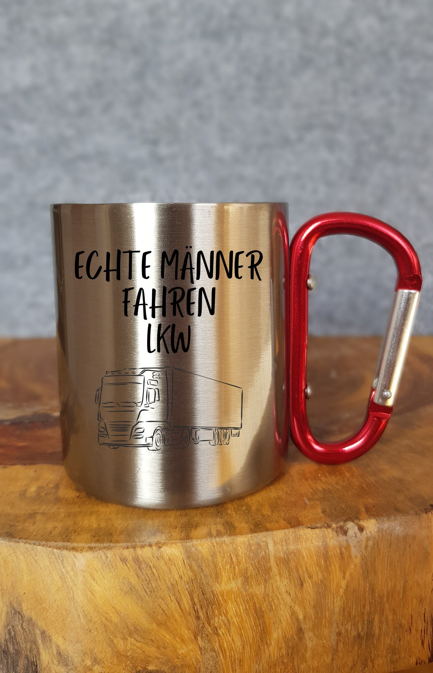 LKW - Geschenk - Reisen - Keramik - Emaille - Edelstahl - LKW fahren - Outdoor - Tour - Papa - Opa - Freund