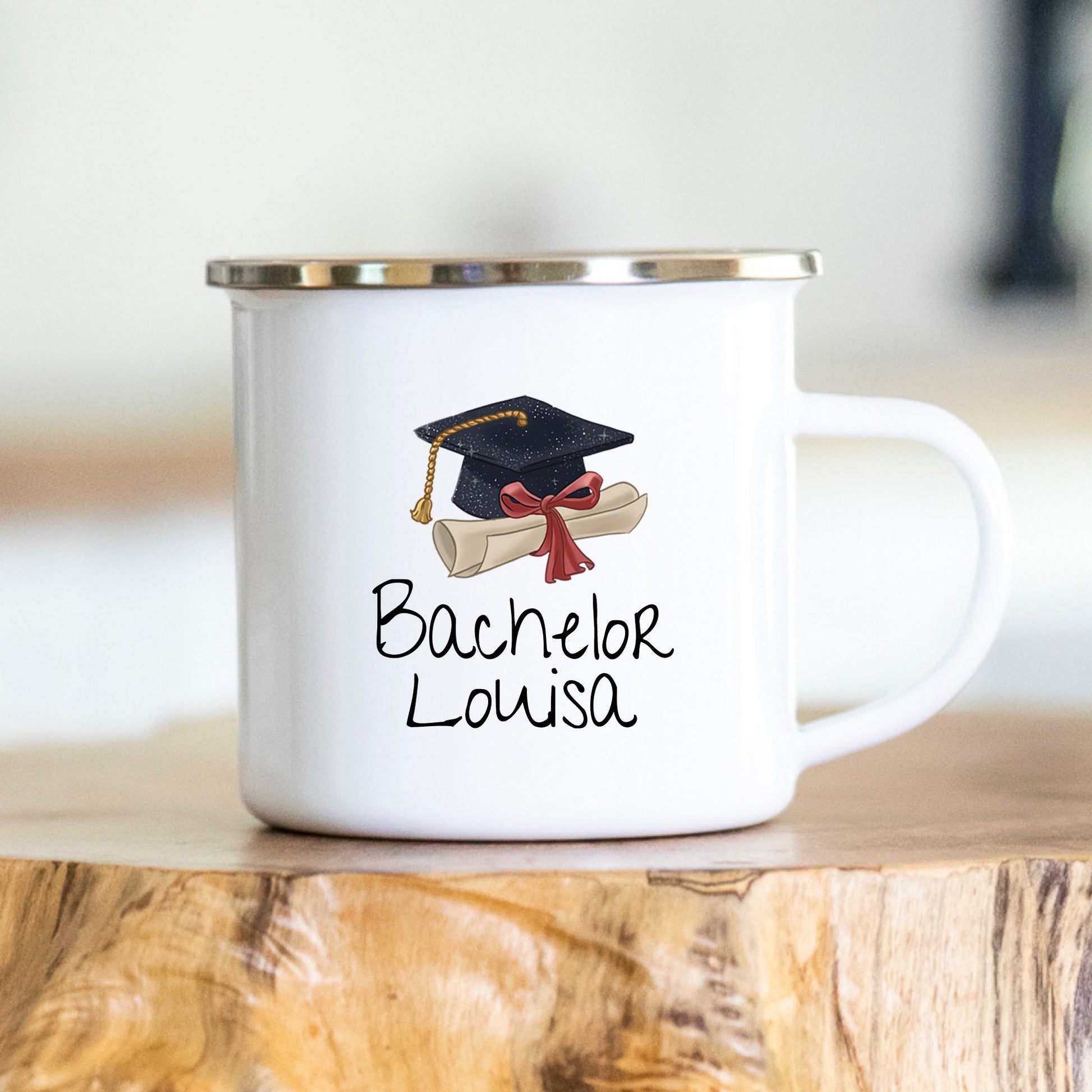 Master Bachelor Doktor Geschenk Tasse personalisiert Prüfung bestanden Geschenk Abschluss
