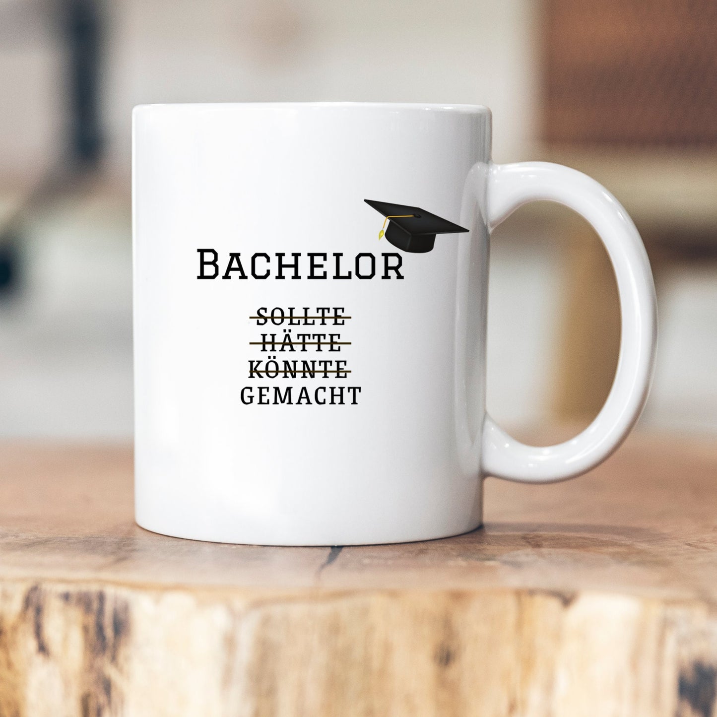 Master Bachelor Doktor Geschenk Tasse personalisiert Prüfung bestanden Geschenk Abschluss
