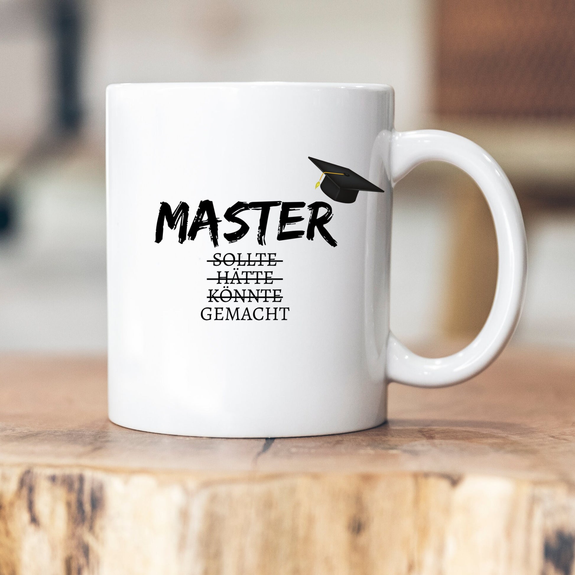 Master Bachelor Doktor Geschenk Tasse personalisiert Prüfung bestanden Geschenk Abschluss