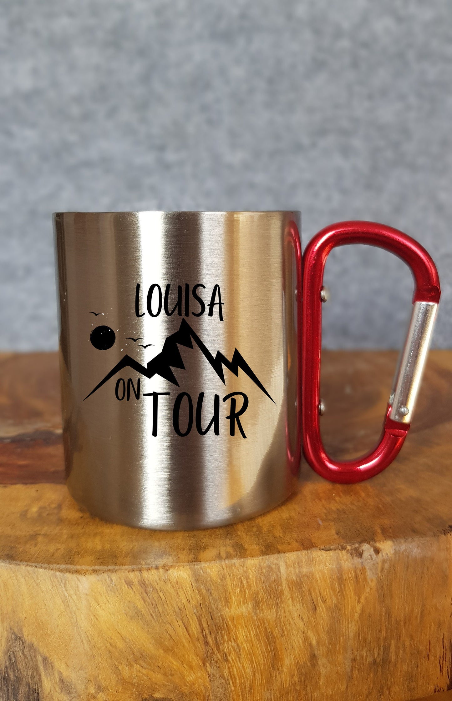 Personalisierbare Tasse - Geschenk - Reisen - Wandern - Roadtrip - Outdoor - Emaille - Camping - Urlaub - Edelstahltasse - Mug