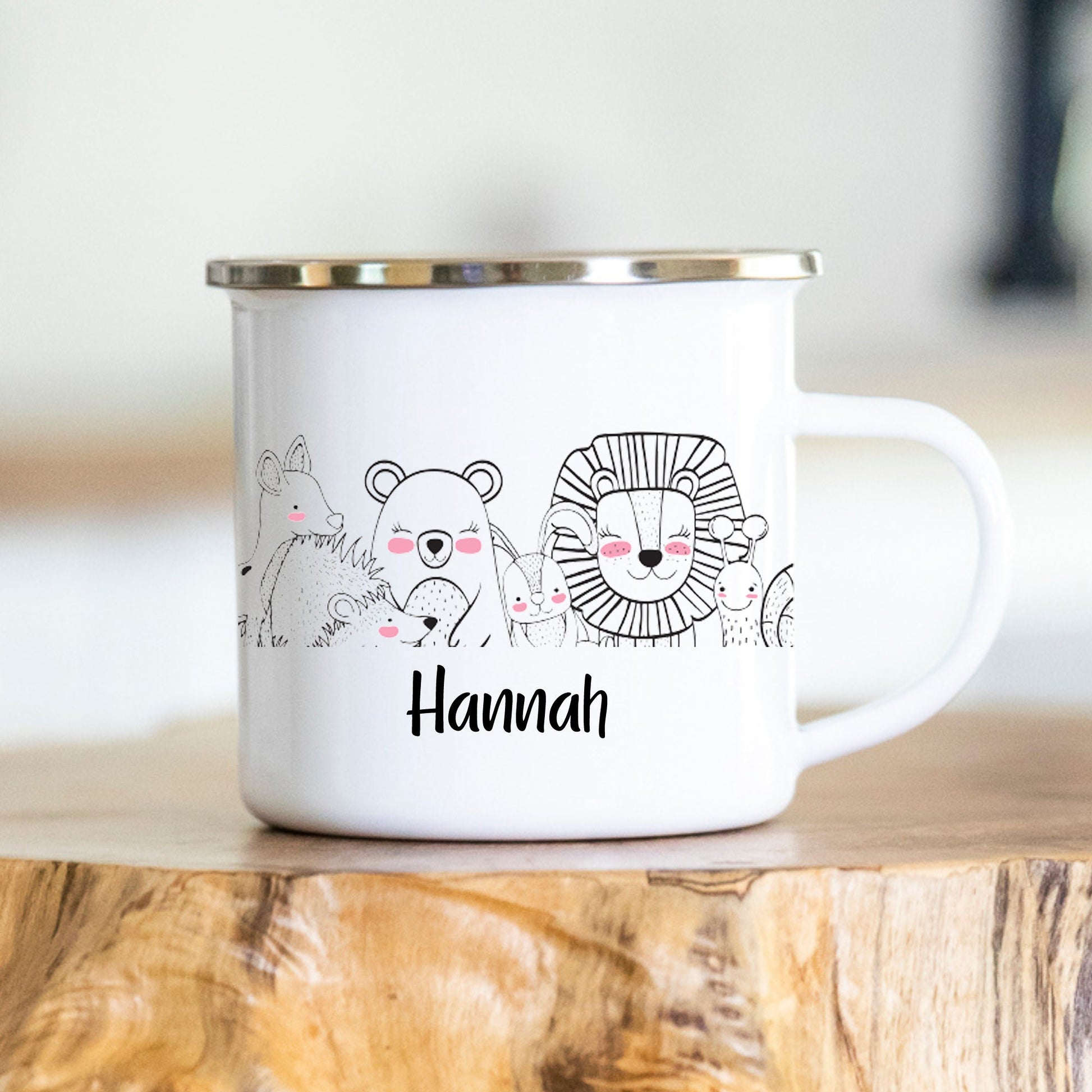 Emaille Tasse Personalisiert Einschulung Geschenk Kinderbecher Kita Kindergarten Kinder Geschenk