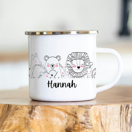 Emaille Tasse Personalisiert Einschulung Geschenk Kinderbecher Kita Kindergarten Kinder Geschenk
