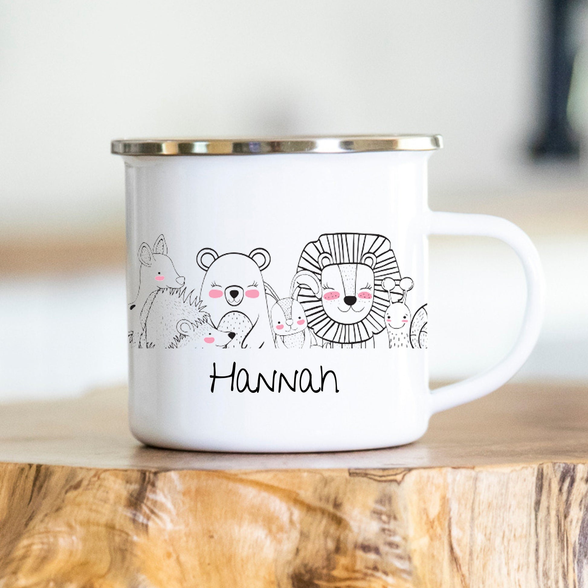 Emaille Tasse Personalisiert Einschulung Geschenk Kinderbecher Kita Kindergarten Kinder Geschenk