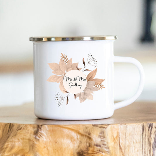 Hochzeitstasse - Wedding - Hochzeit - Tasse - personalisiert - mr & mrs - Geschenk - Verlobung - Hochzeitsdatum - Hochzeitstag - Eukalyptus