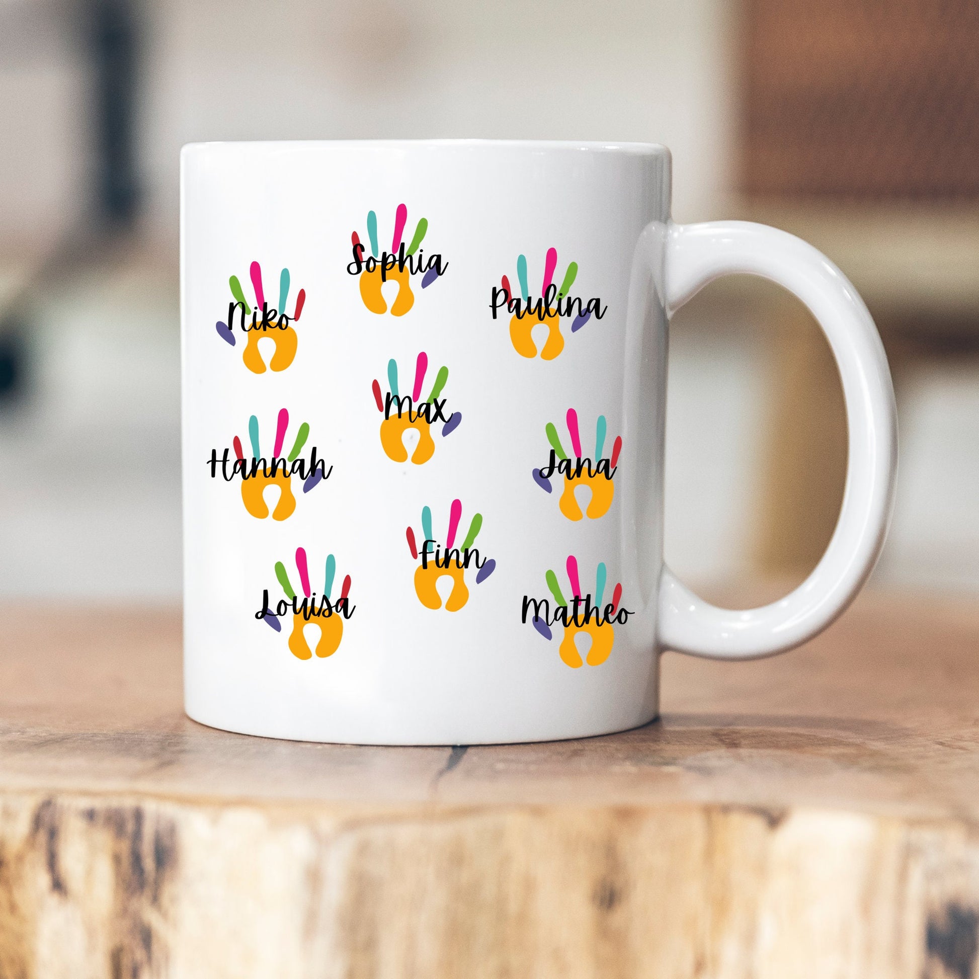 Personalisierbare Tasse - Erzieherin - Dankeschön - Abschiedsgeschenk - Emaille - Keramik - Geschenk - Tagesmutter