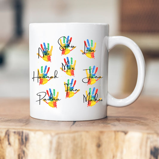 Personalisierbare Tasse - Erzieherin - Dankeschön - Abschiedsgeschenk - Emaille - Keramik - Geschenk - Tagesmutter