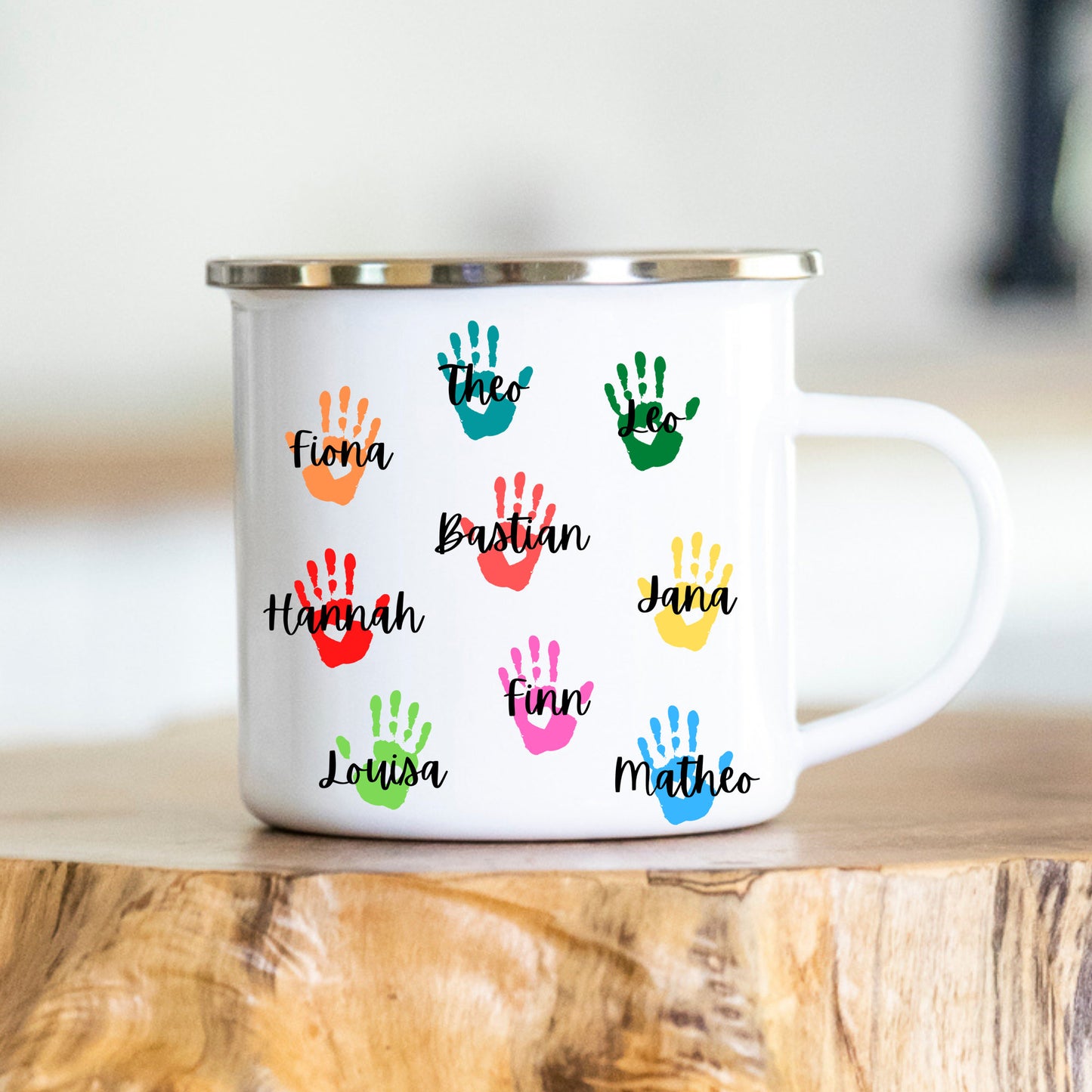 Personalisierbare Tasse - Erzieherin - Dankeschön - Abschiedsgeschenk - Emaille - Keramik - Geschenk - Tagesmutter