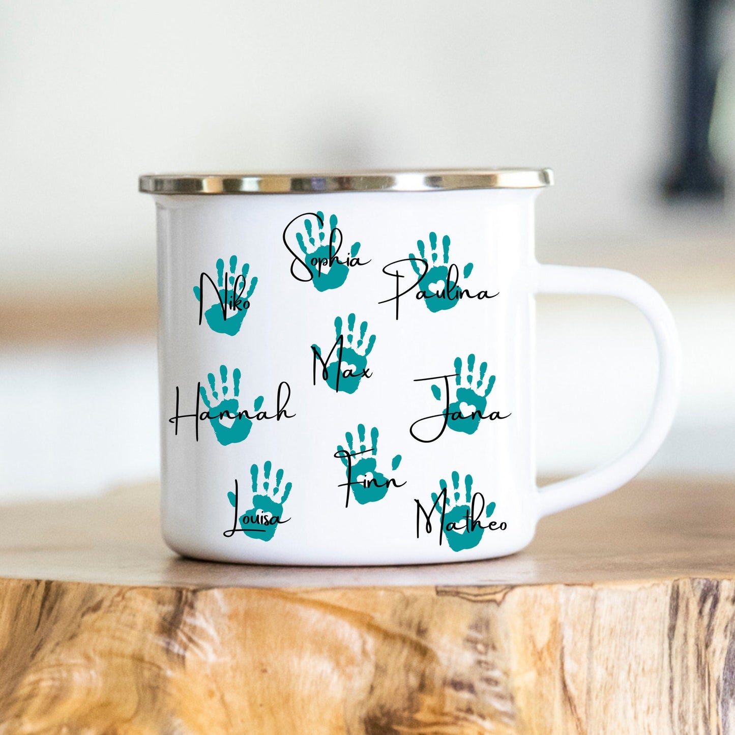 Personalisierbare Tasse - Erzieherin - Dankeschön - Abschiedsgeschenk - Emaille - Keramik - Geschenk - Tagesmutter
