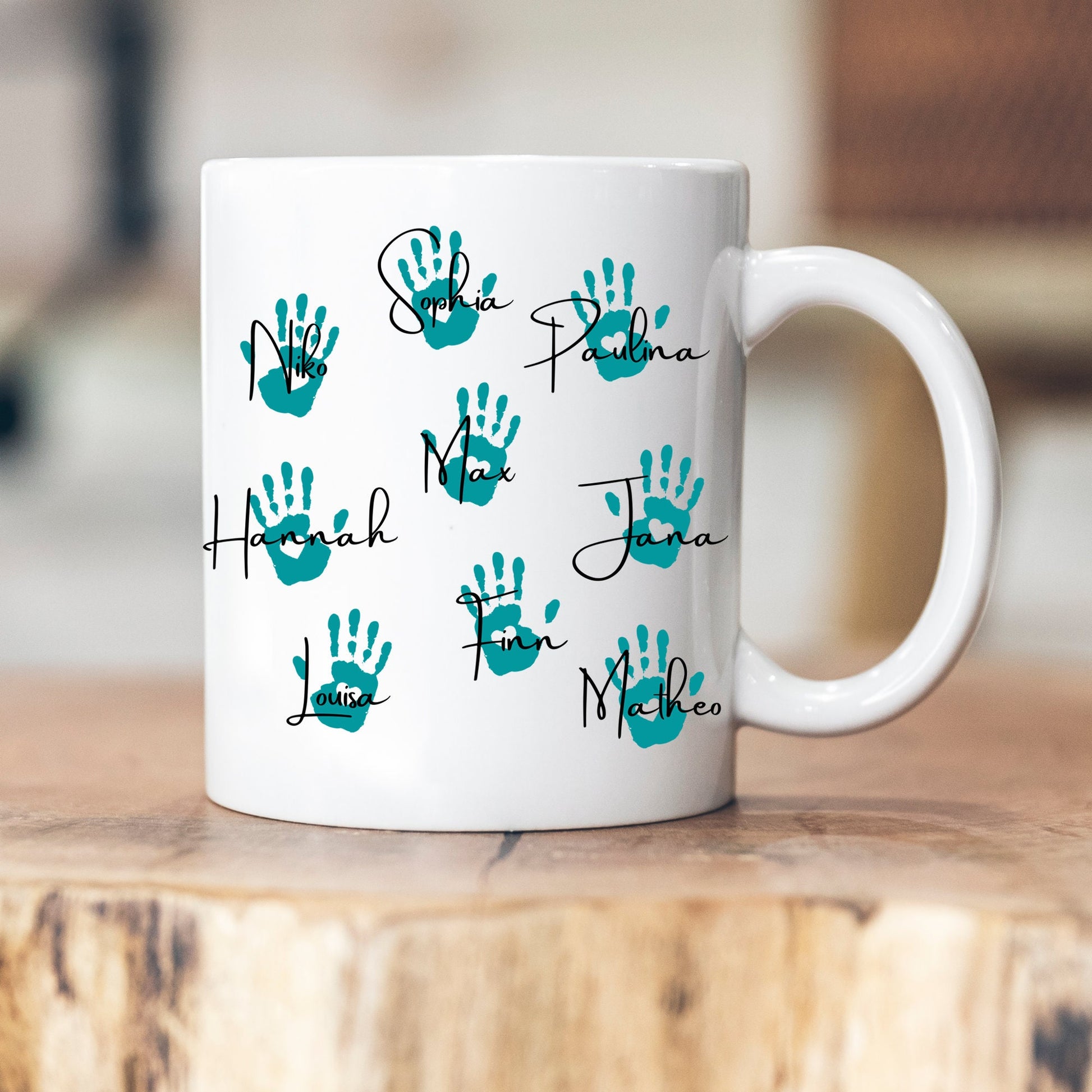 Personalisierbare Tasse - Erzieherin - Dankeschön - Abschiedsgeschenk - Emaille - Keramik - Geschenk - Tagesmutter