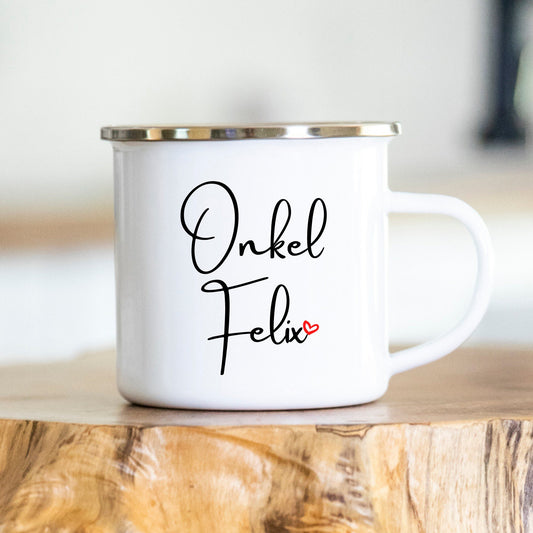 Onkel mit Namen - Personalisierbare Tasse - Eltern - Werdende Eltern - Schwangerschaft - Geschenk - Neffe - Nichte - Onkel - Mama - Papa