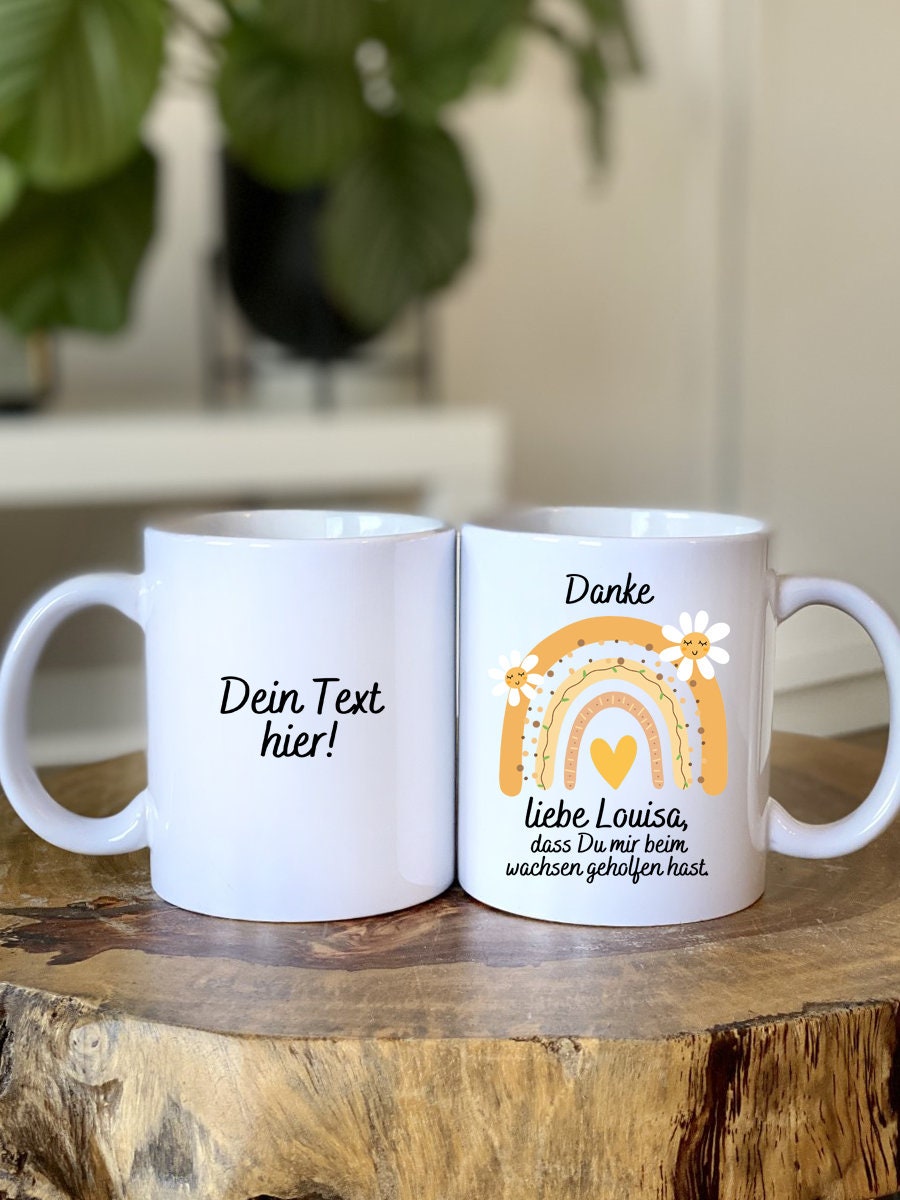 Tasse - Geschenk für Erzieherin - Tagesmutter - Hebamme - Keramik - Abschiedsgeschenk - Danke Geschenk - Geburtstagsgeschenk - Mama - Oma