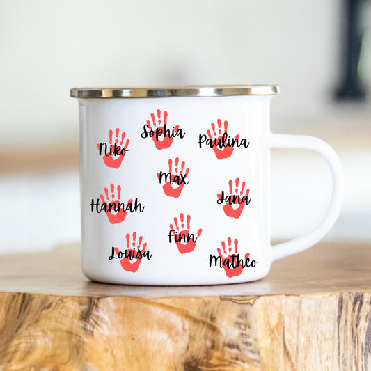 Personalisierbare Tasse - Erzieherin - Dankeschön - Abschiedsgeschenk - Emaille - Keramik - Geschenk - Tagesmutter