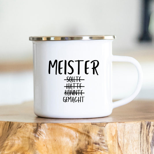 Meister - sollte, hätte, könnte, gemacht - Personalisierbare Tasse - Meistertitel - Abschluss - Handwerk - Geschenkidee - Geselle - Meister