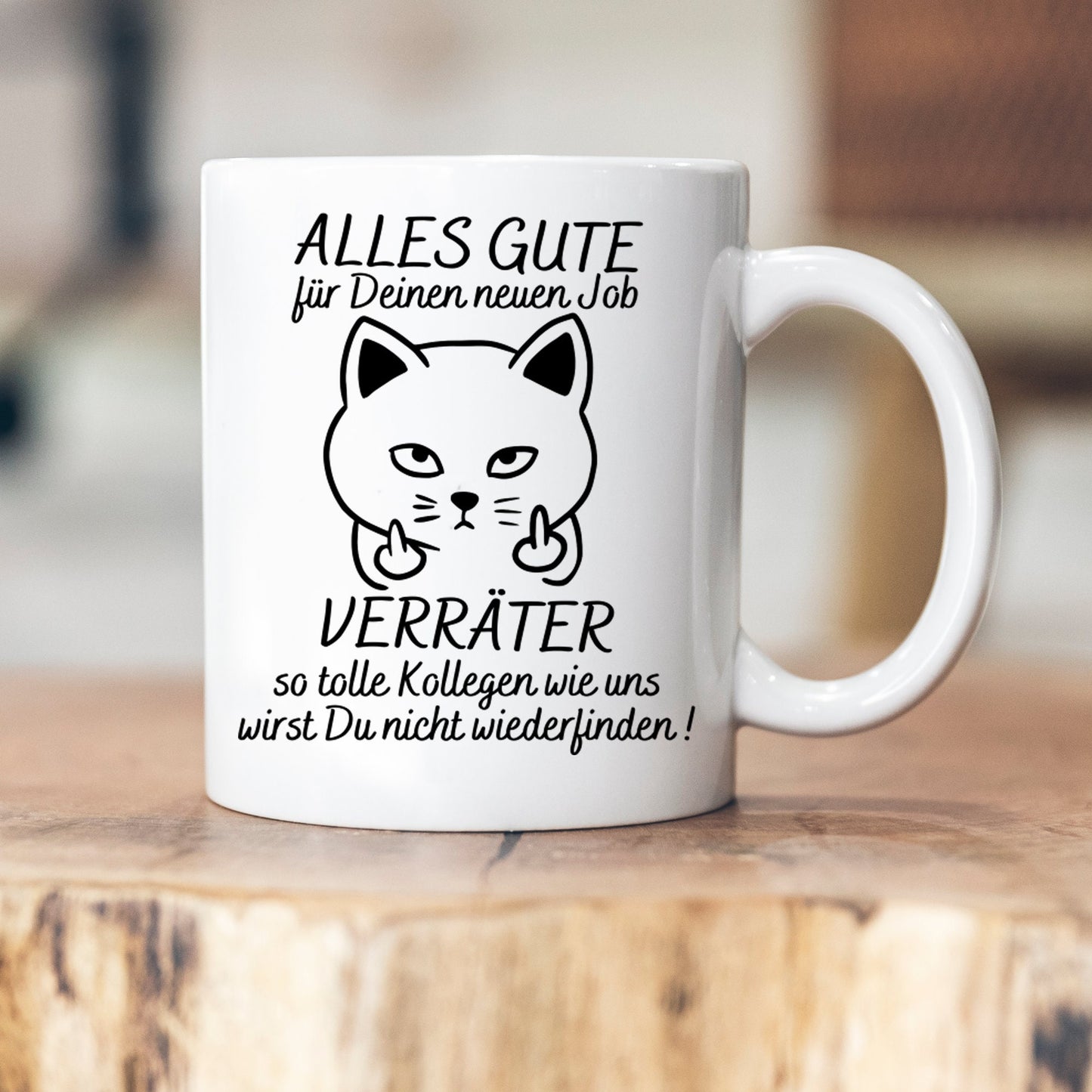 Verräterrin - Kollegin - Tasse - Geschenk - Keramik - Emaille - Abschied