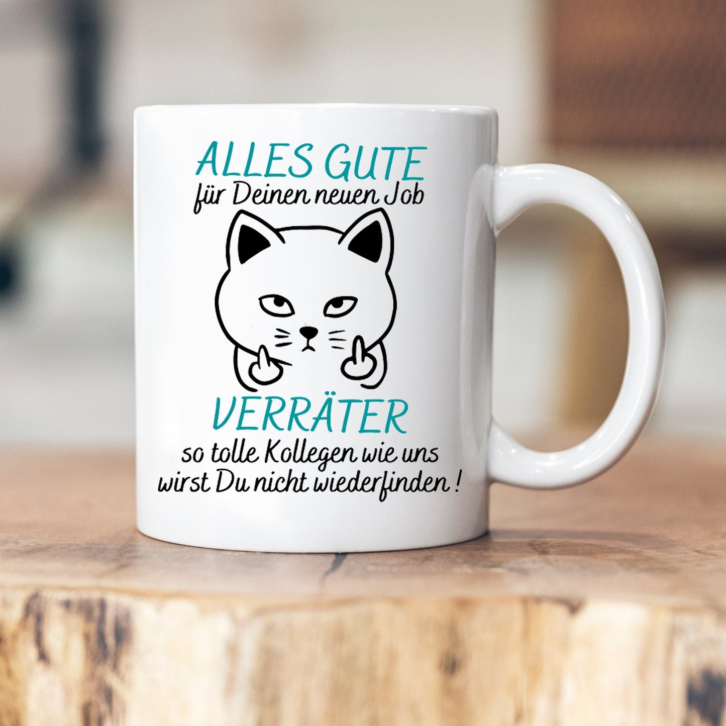 Verräter - Tasse - Geschenk - Keramik - Emaille - Abschied