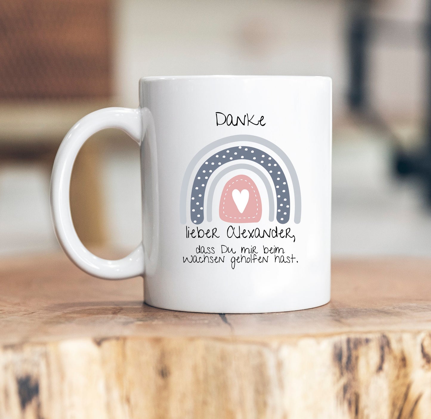 Danke, dass Du mir beim Wachsen geholfen hast - Tasse