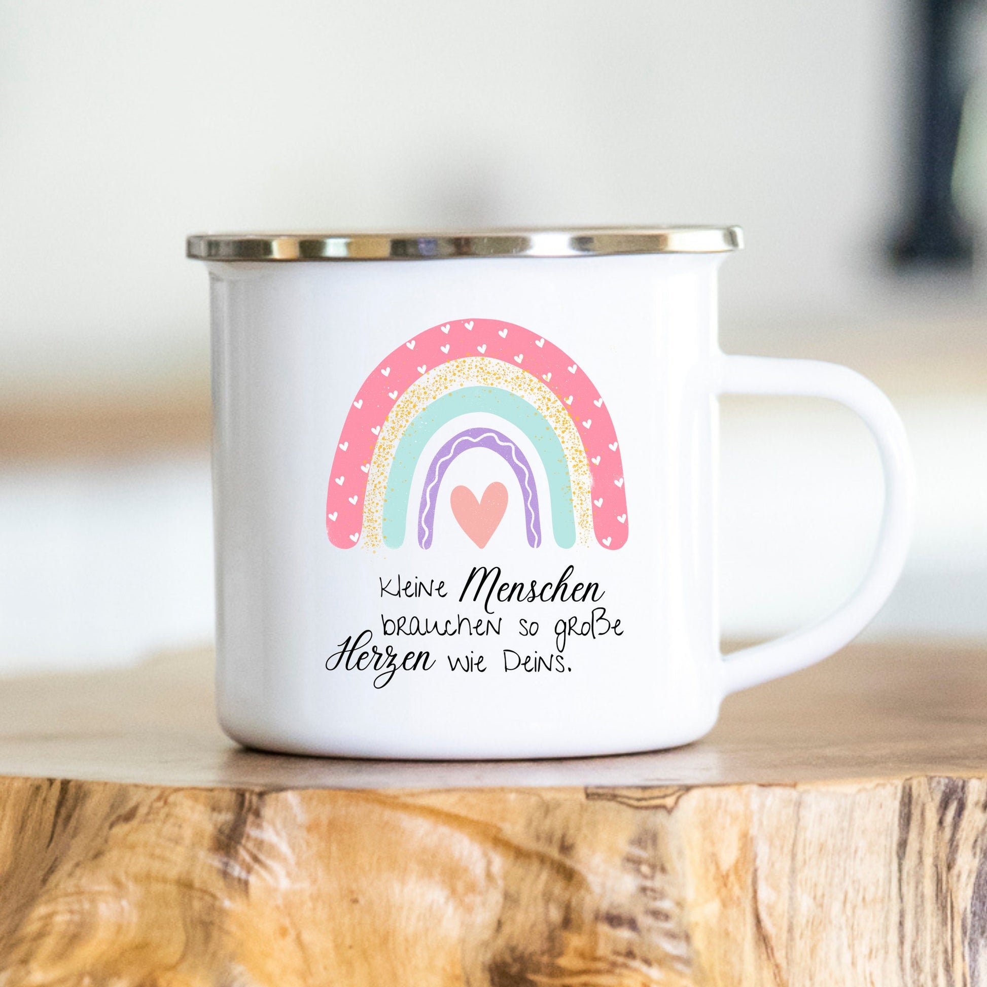 Kleine Menschen brauchen so große Herzen wie Deins! Tasse