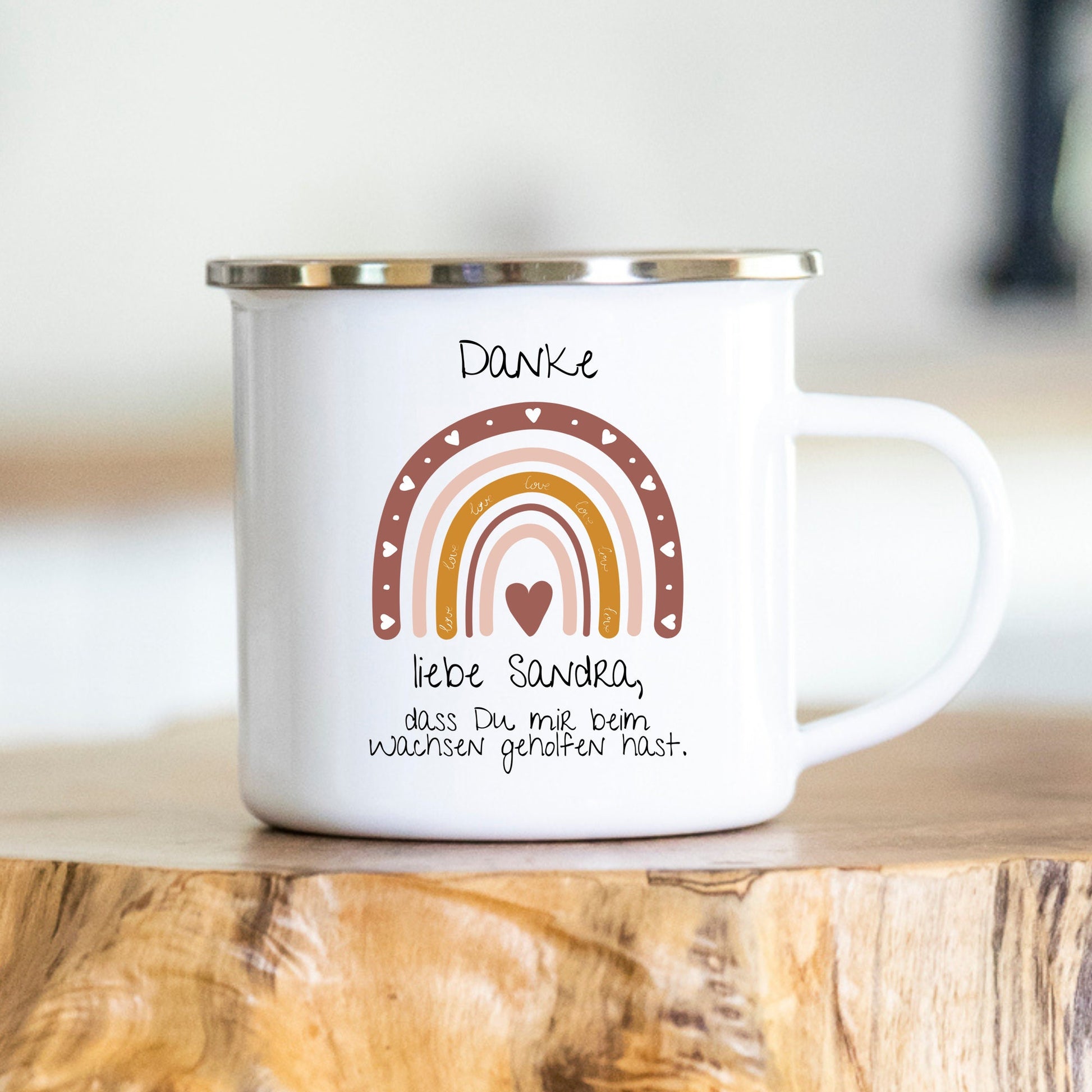 Danke, dass Du mir / uns beim Wachsen geholfen hast - Tasse