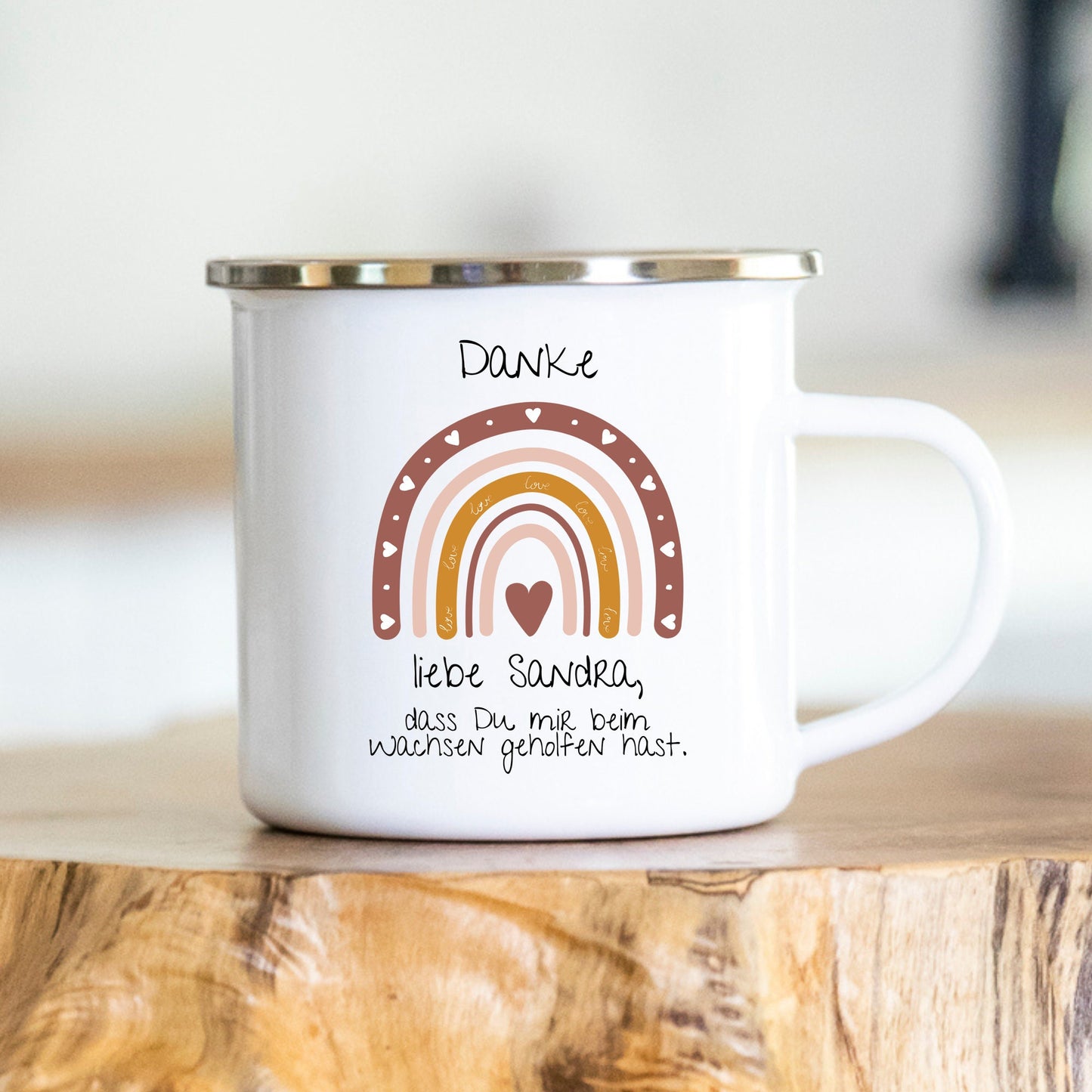 Danke, dass Du mir beim Wachsen geholfen hast - Tasse