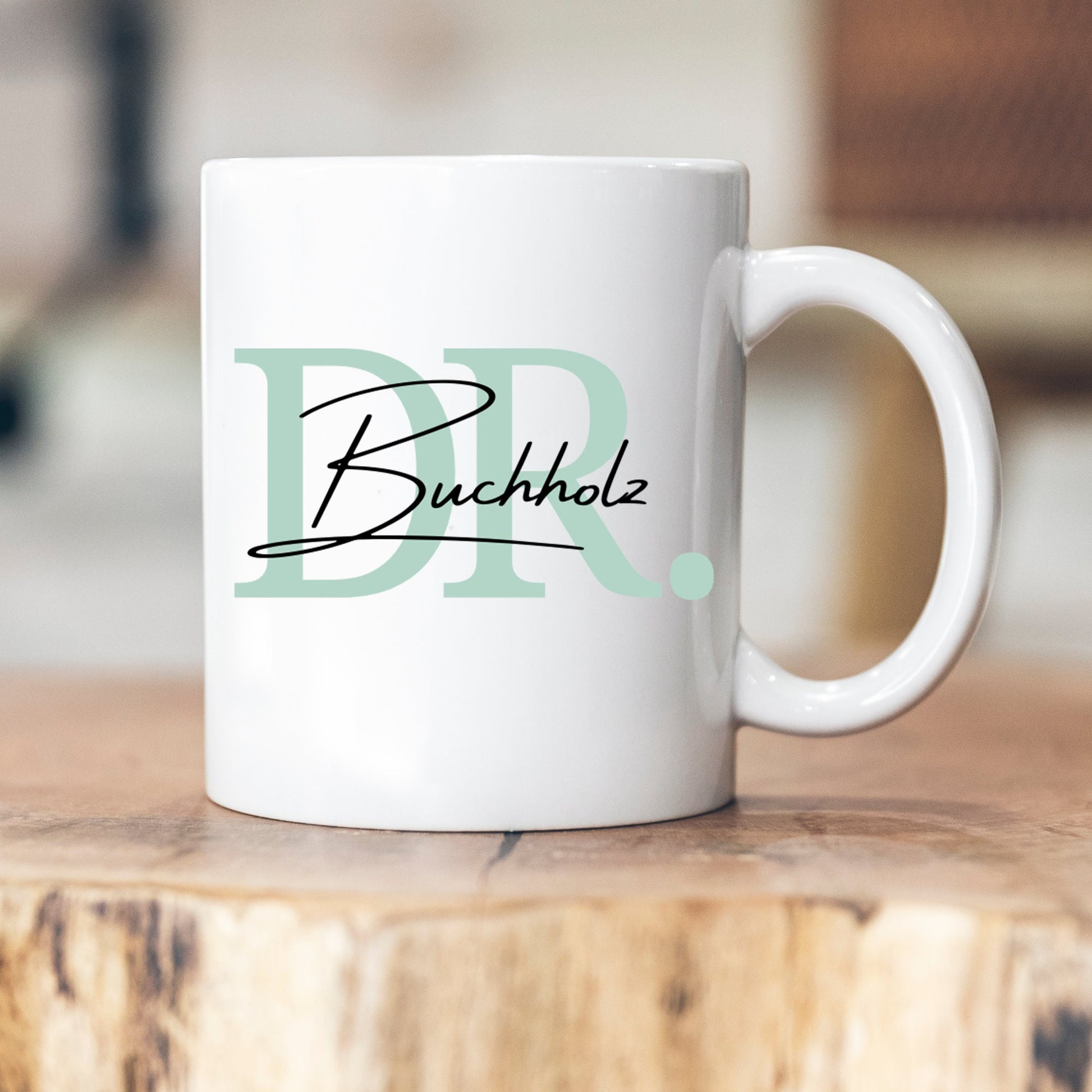 Personalisierte Doktor-Tasse - Abschluss - personalisiert - Geschenk - Uni - Doktorarbeit - Name
