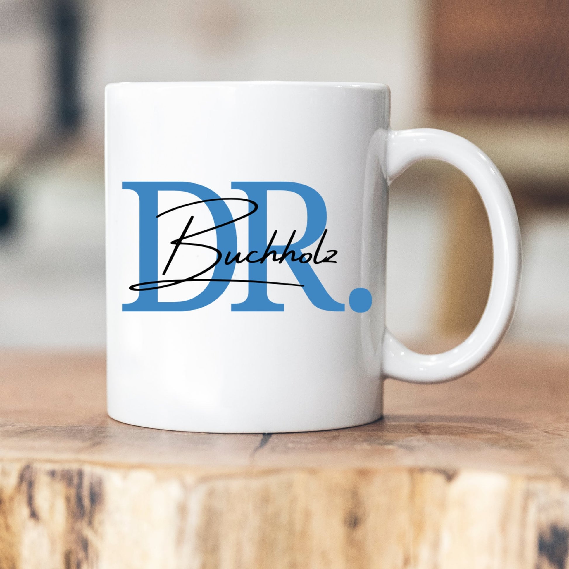 Personalisierte Doktor-Tasse - Abschluss - personalisiert - Geschenk - Uni - Doktorarbeit - Name