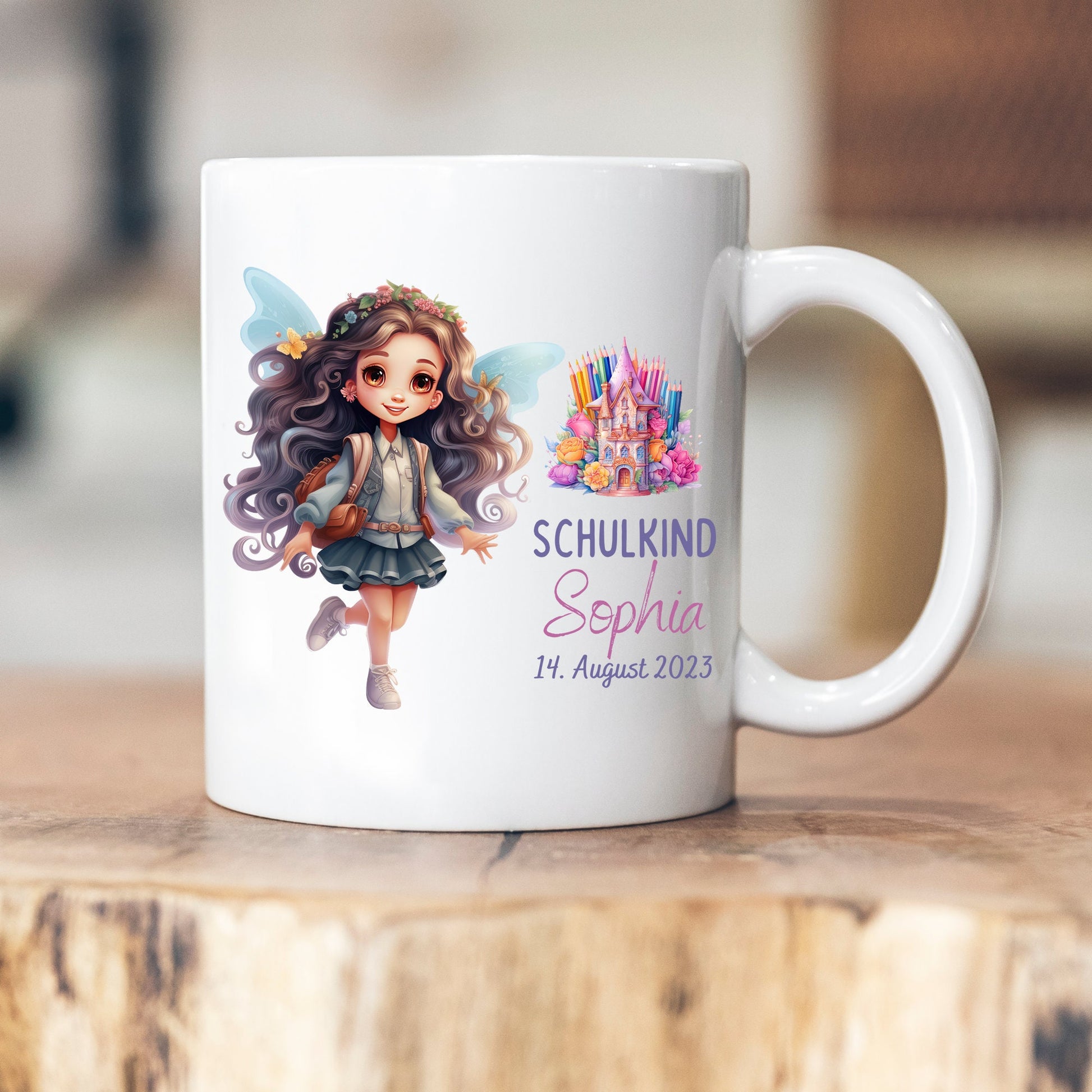 Emaille Einschulung Geschenk Junge Mädchen Kinderbecher Tasse Personalisiert Kita Kindergarten Kinder