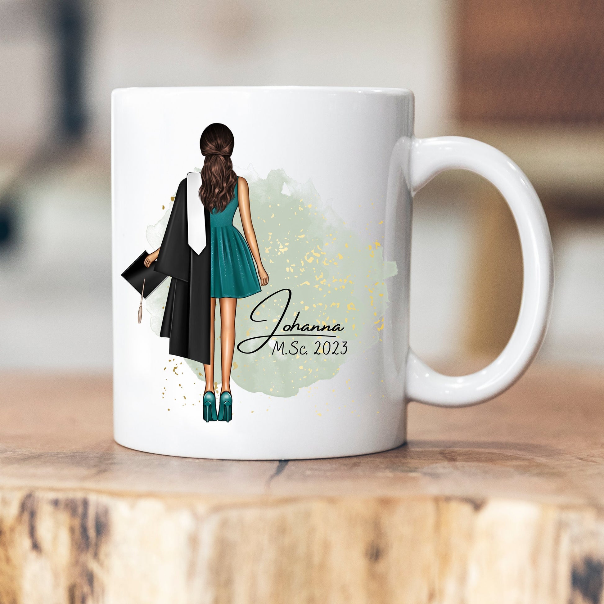 Tasse Abschluss - Personalisierbare Tasse - Bachelor - Master - Doktor - Absolvent - Geschenk - Name - Graduation - Studentin