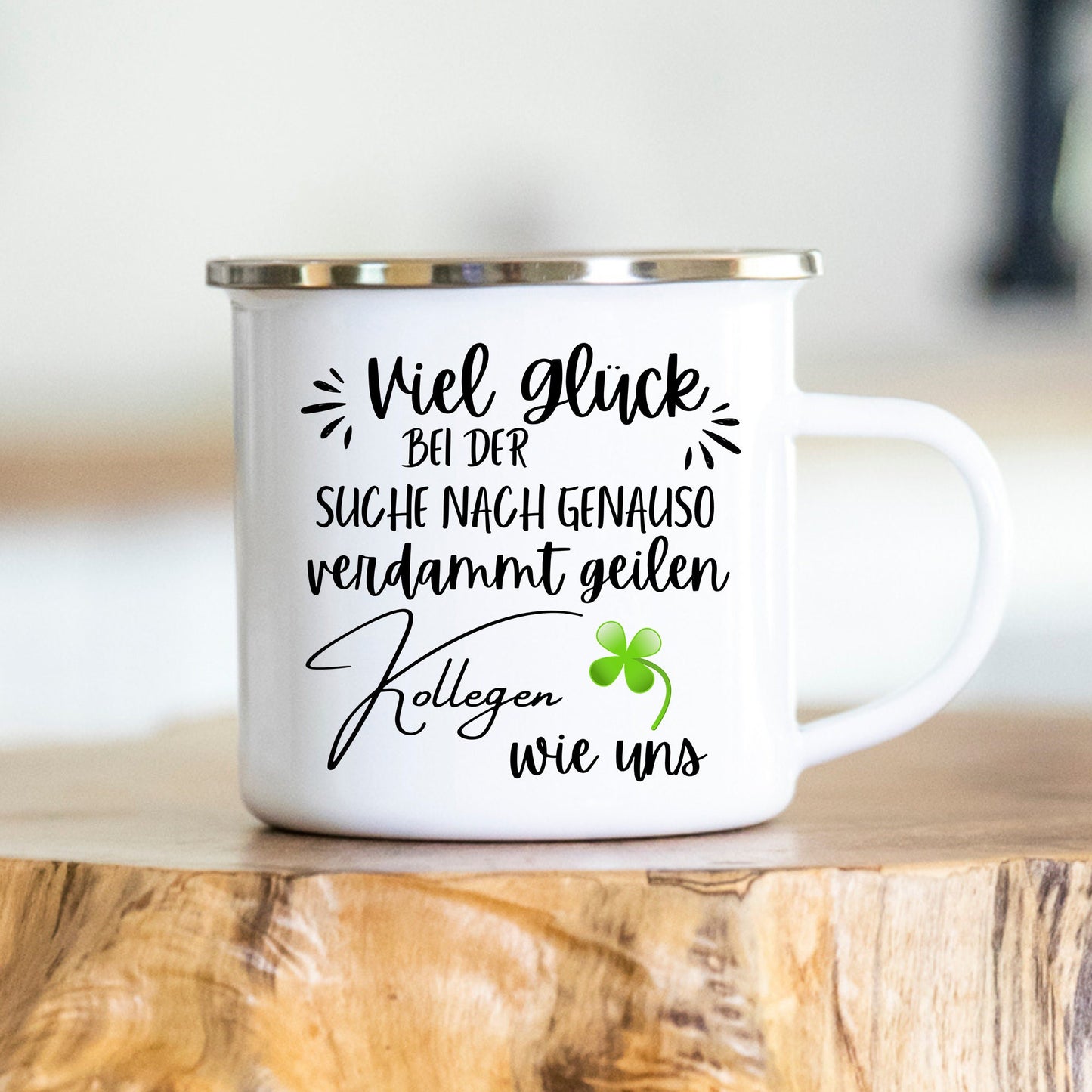 Personalisierbare Tasse - Tasse - Kollegen -Kolleginnen - Abschiedsgeschenk - Emaille - Keramik