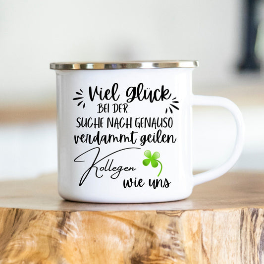 Personalisierbare Tasse - Tasse - Kollegen -Kolleginnen - Abschiedsgeschenk - Emaille - Keramik
