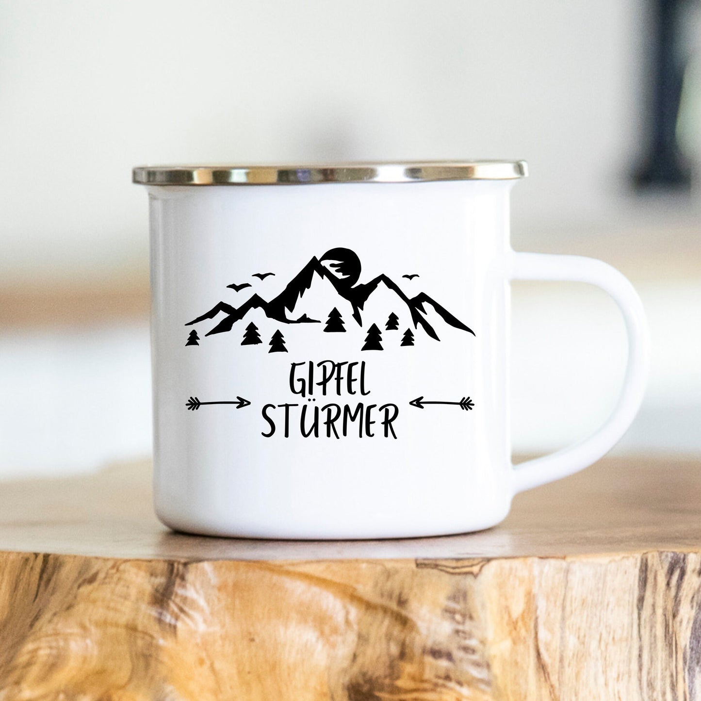 Personalisierte Tasse, Camping, Wohnmobil, Geschenk, Wohnwagen, Wandern, verschiedene Farben, verschiedene Tassen, Emaille, Edelstahl