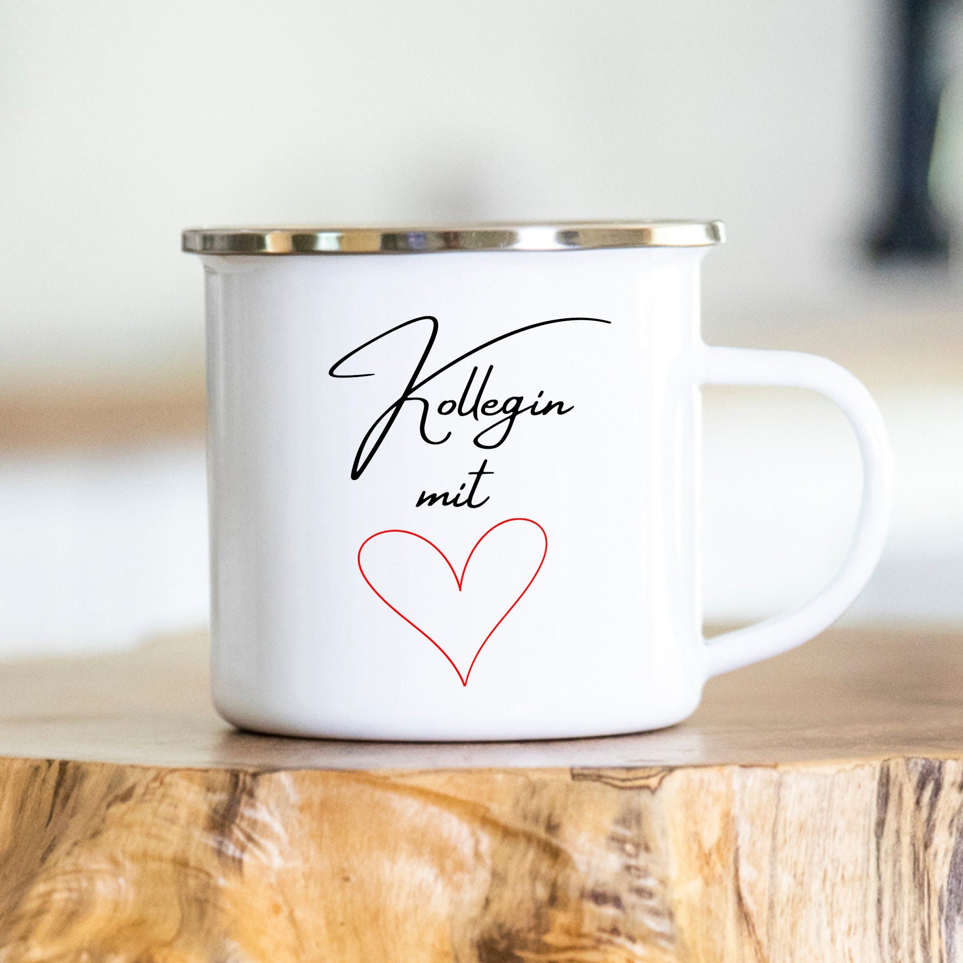 Personalisierbare Tasse - Tasse - Kollegin - Geschenk - Emaille - Keramik