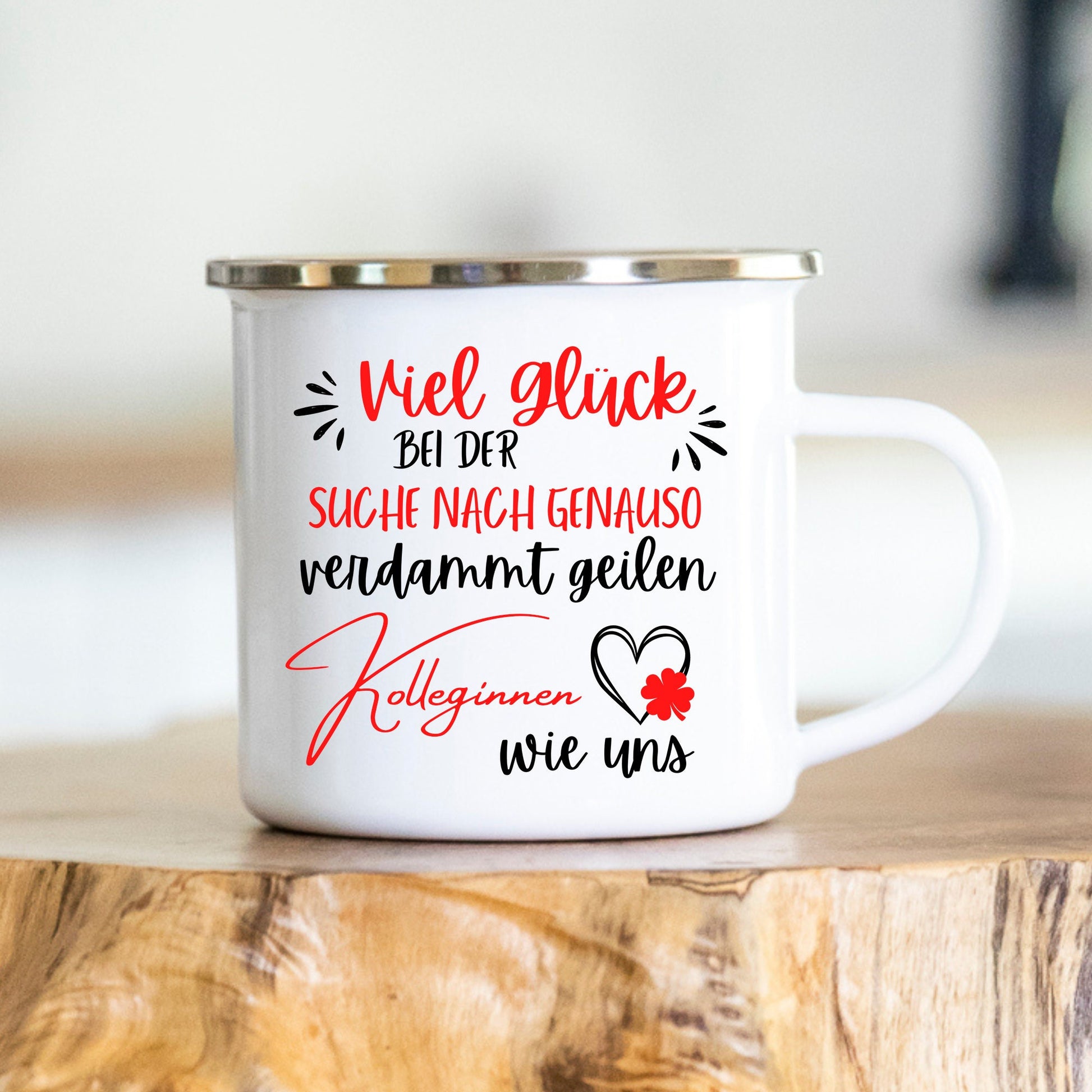 Personalisierbare Tasse - Tasse - Kollegen -Kolleginnen - Abschiedsgeschenk - Emaille - Keramik