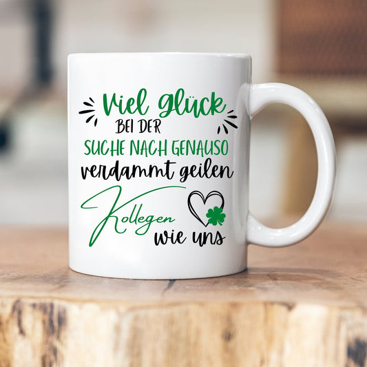 Personalisierbare Tasse - Tasse - Kollegen -Kolleginnen - Abschiedsgeschenk - Emaille - Keramik