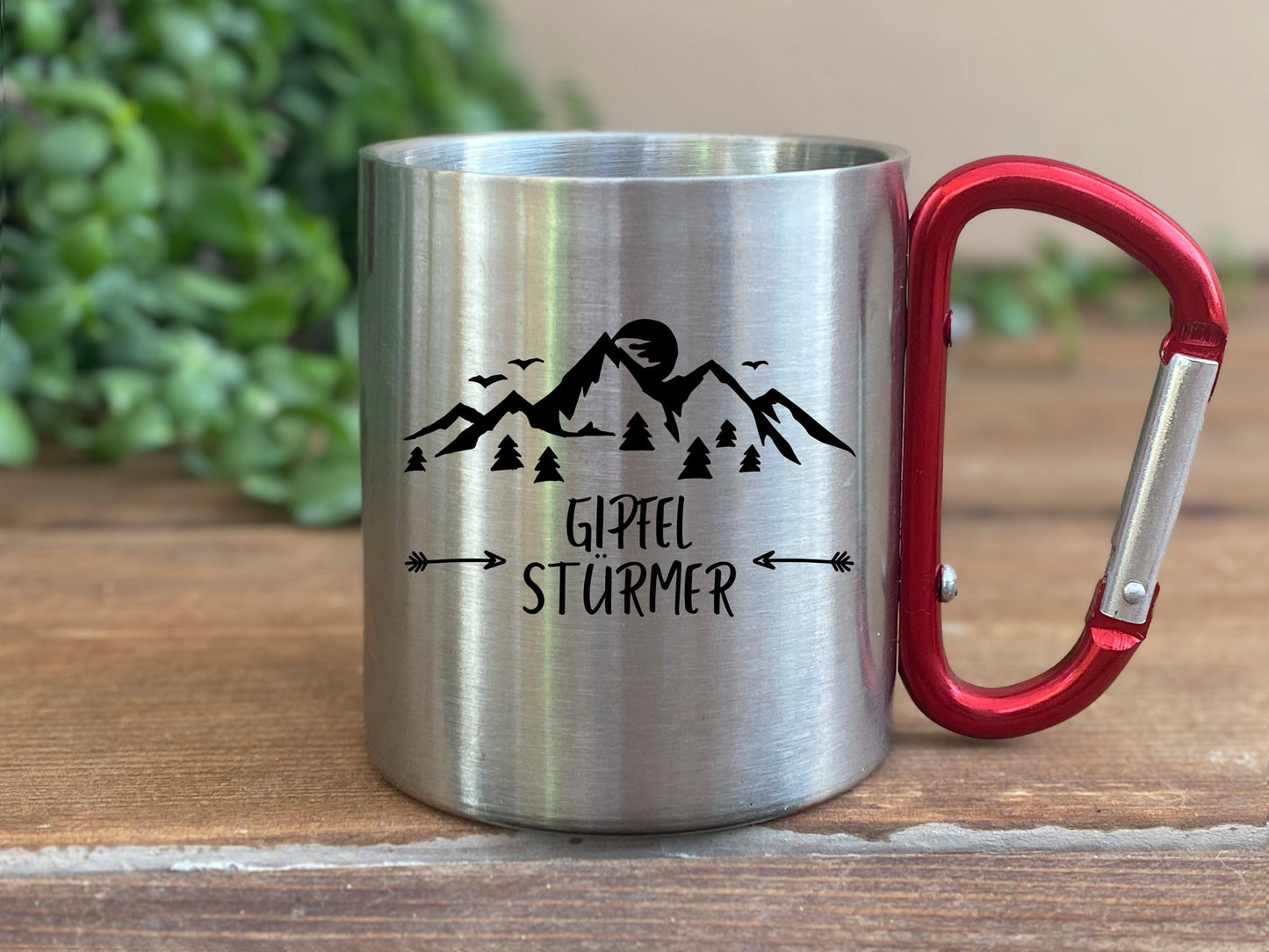 Personalisierte Tasse, Camping, Wohnmobil, Geschenk, Wohnwagen, Wandern, verschiedene Farben, verschiedene Tassen, Emaille, Edelstahl