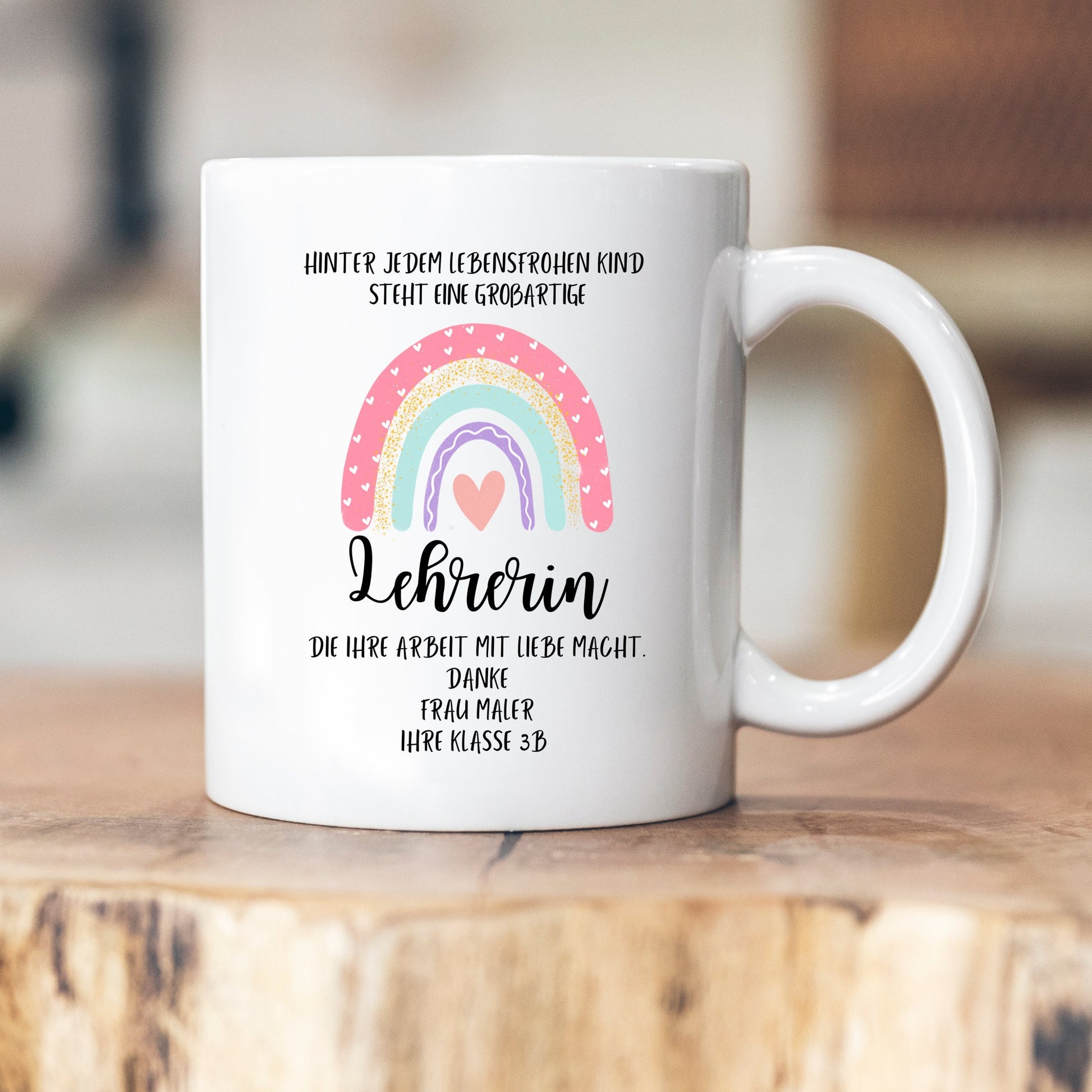 Großartige Lehrerin Tasse - Geschenkidee für Lehrerin - personalisiert