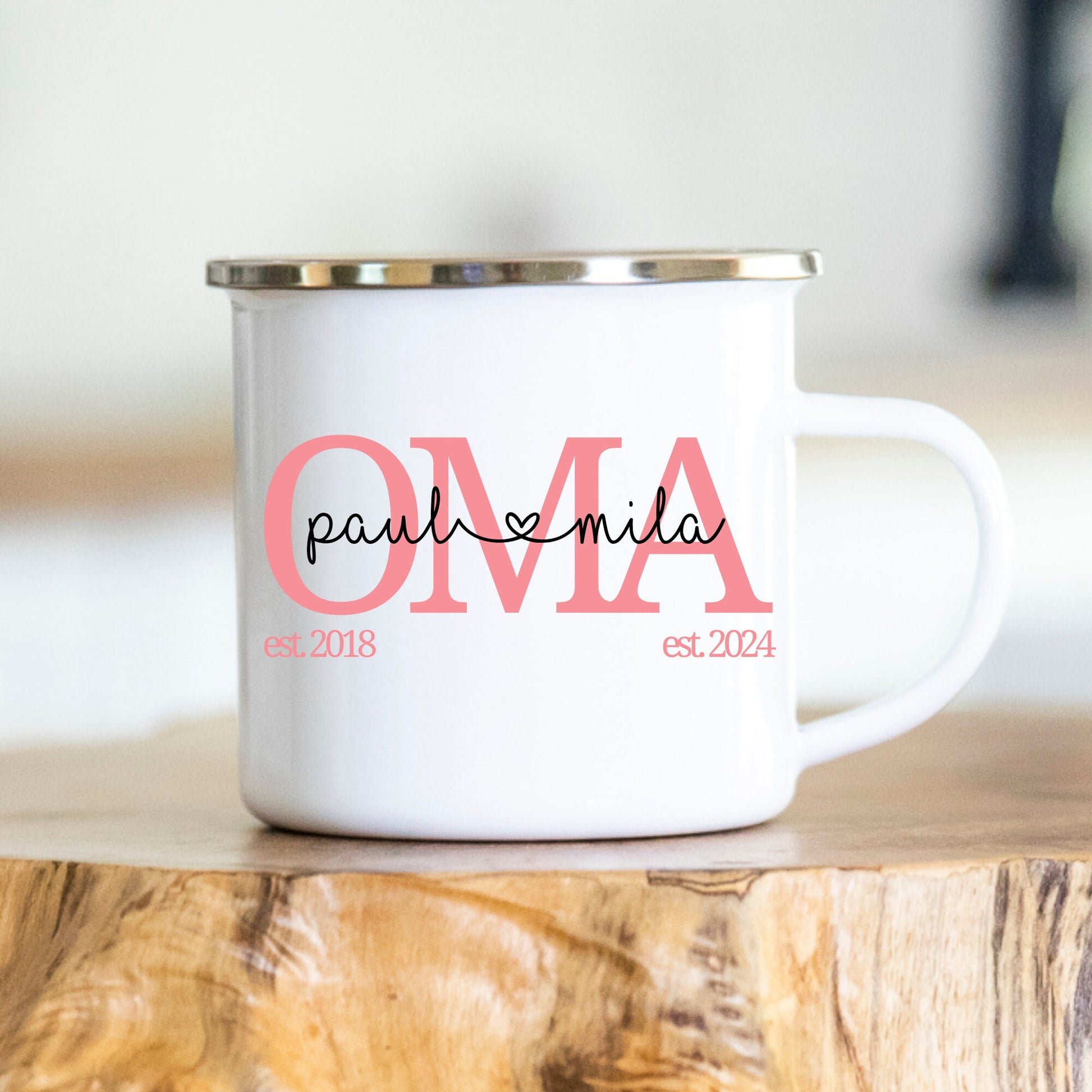 Tasse Mama Oma Tochter Geschenk Papa Opa personalisiert verschiedene Farben/Jahreszahlen