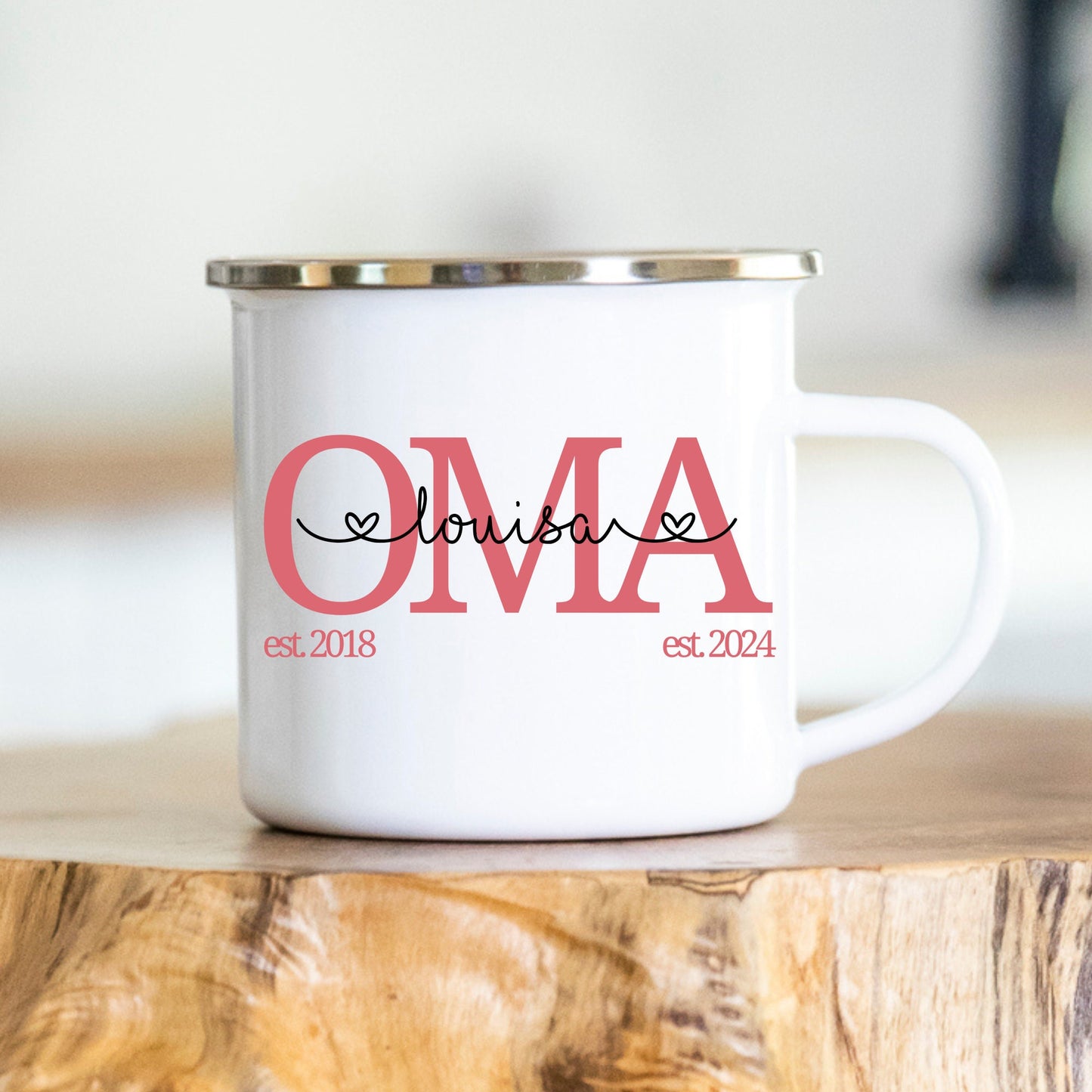 Tasse Mama Oma Tochter Geschenk Papa Opa personalisiert verschiedene Farben/Jahreszahlen